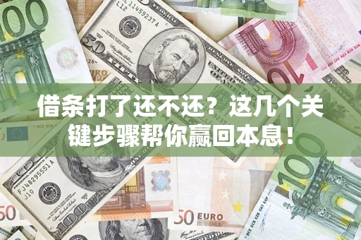 济南借条打了还不还？这几个关键步骤帮你赢回本息！