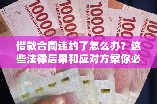 济南借款合同违约了怎么办？这些法律后果和应对方案你必须知道